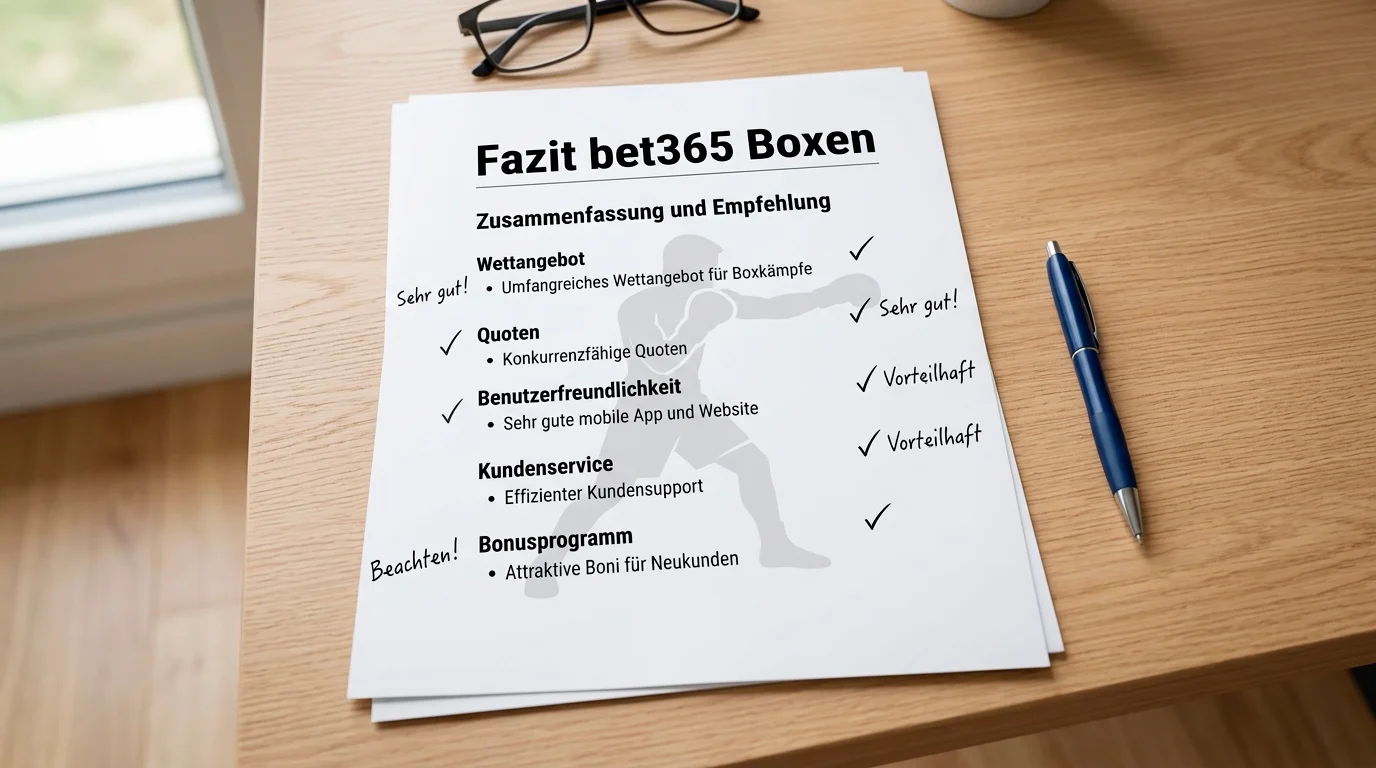 Bet365 Boxwetten Fazit Empfehlung für verschiedene Wettertypen in Deutschland