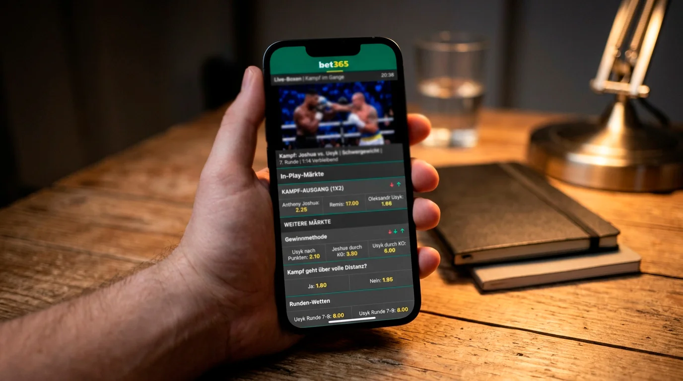 Bet365 Live-Boxwetten In-Play-Märkte und Stream-Integration im Test