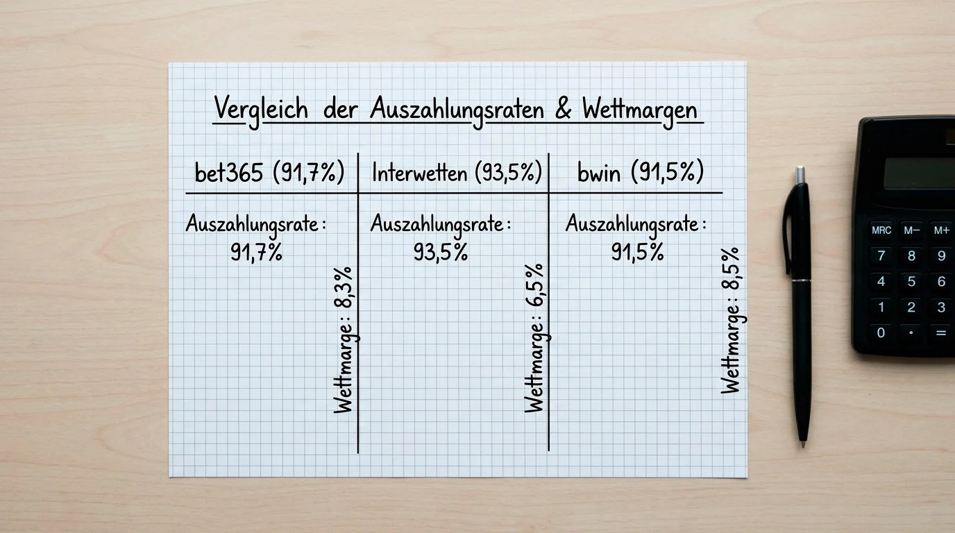 Bet365 Boxen Auszahlungsquote 91,7 Prozent im Anbietervergleich