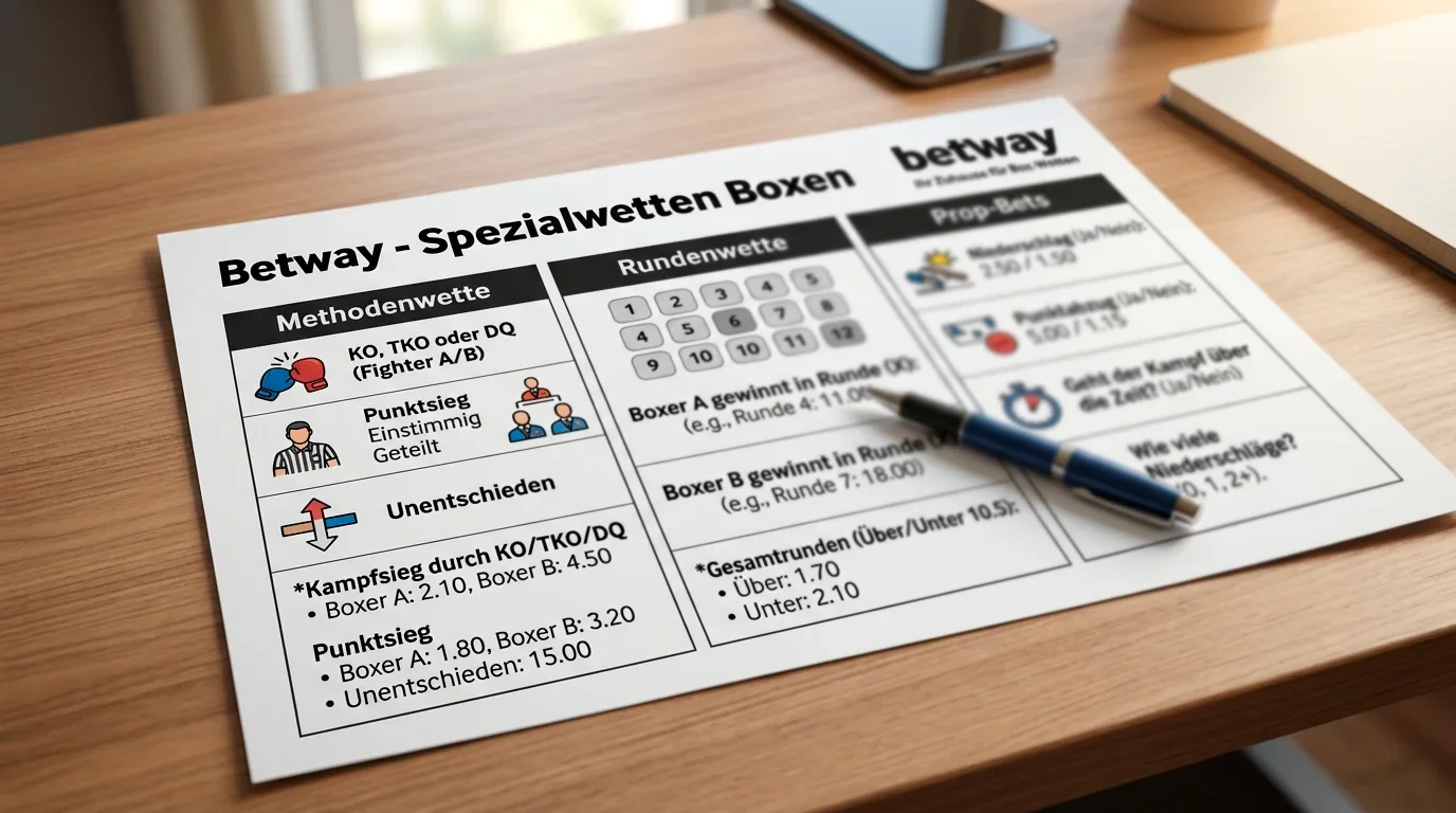 Betway Boxen Spezialwetten Methodenwette Rundenwette und Prop-Bets im Angebot