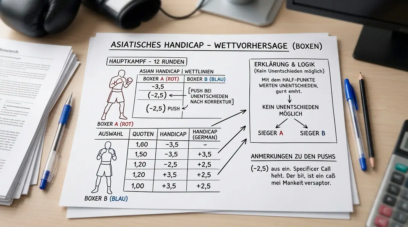 Asian Handicap beim Boxen – Halbpunkt-Linien und Push-Schutz für Boxwetten erklärt