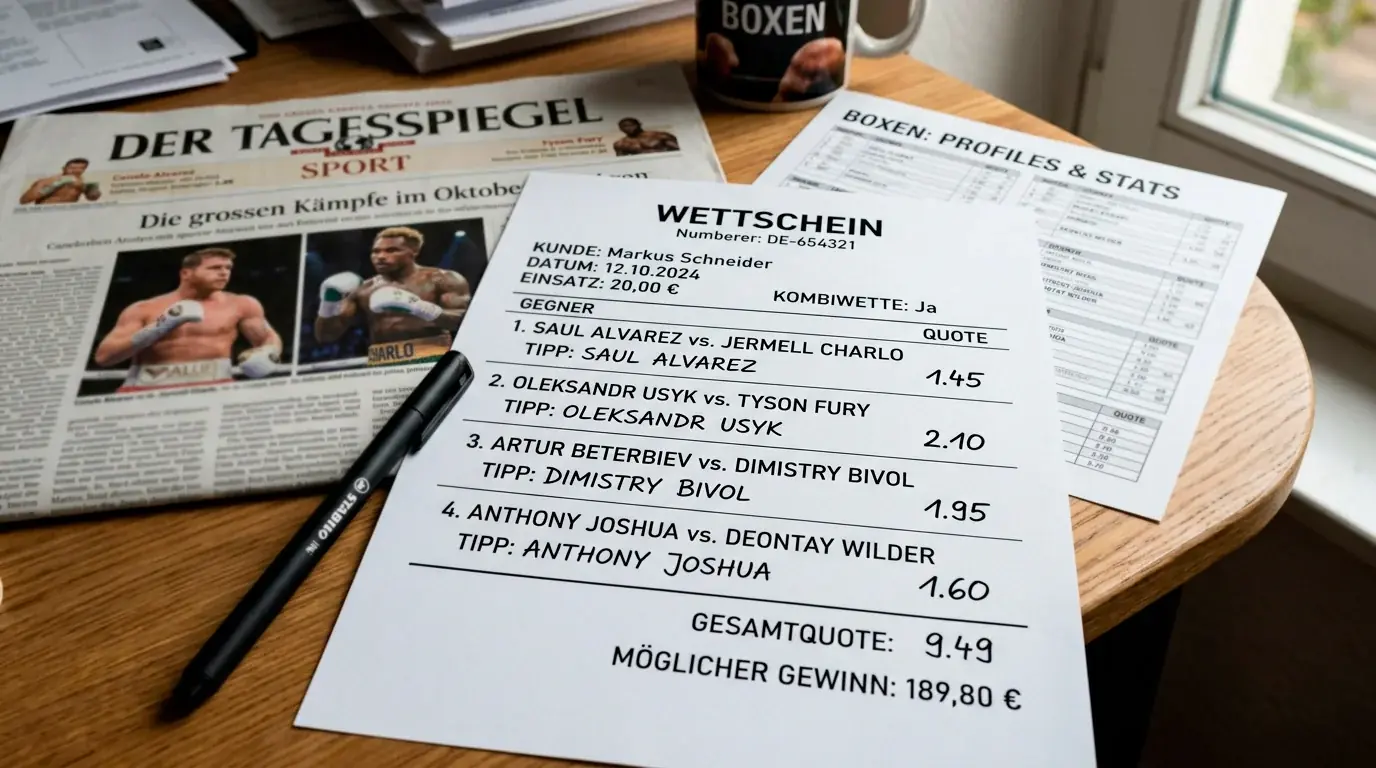 Boxen Kombiwetten erklärt – mehrere Boxkämpfe auf einem Wettschein kombinieren
