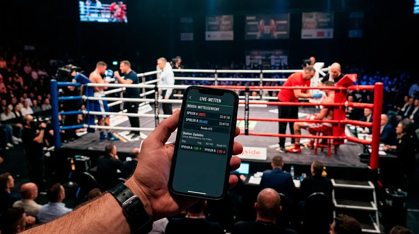Live-Boxwetten-Latenz auf dem Smartphone: Echtzeit-Quoten zwischen den Runden in der Sportwetten-App