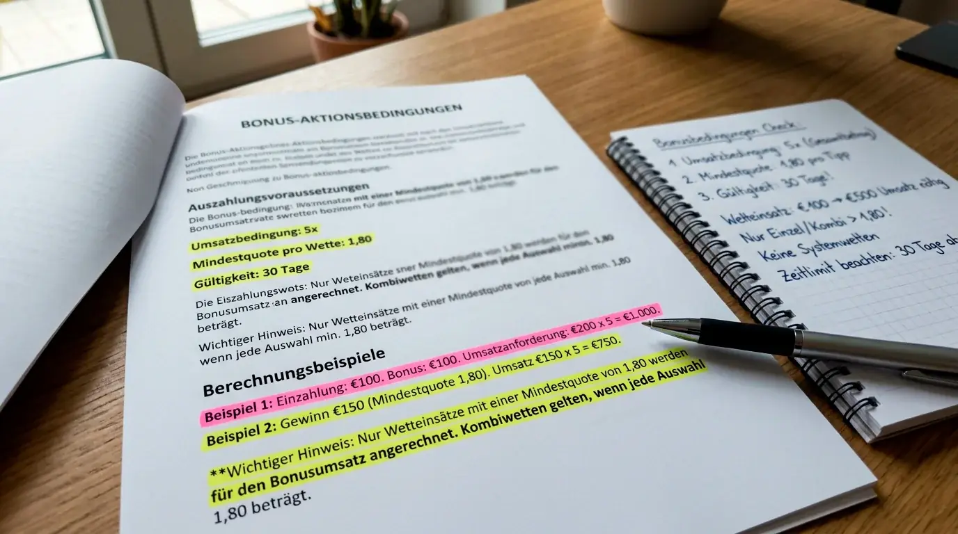 Umsatzbedingungen und Quotenminima für Boxen Wetten Bonus: Wie Bonusbedingungen bei Boxkämpfen wirklich funktionieren