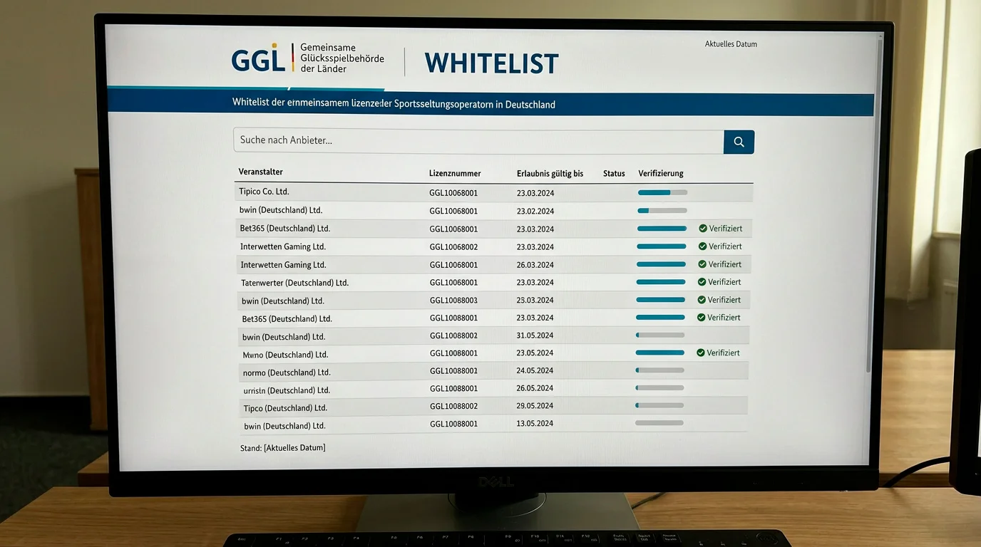 GGL-Whitelist prüfen legitime Boxen Wettanbieter in 30 Sekunden identifizieren Schritt-für-Schritt
