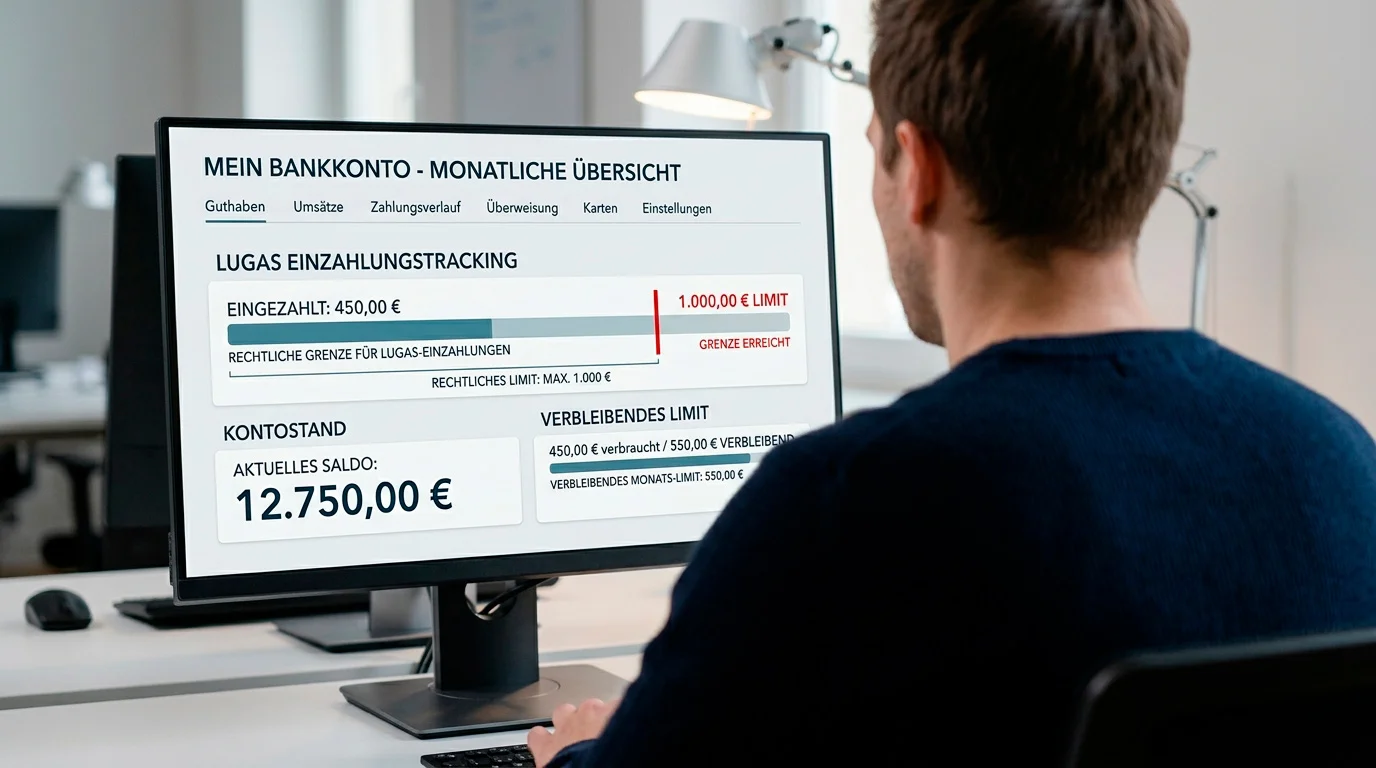 LUGAS Einzahlungslimit 1000 Euro pro Monat Boxwetten systemübergreifendes Abfragesystem erklärt