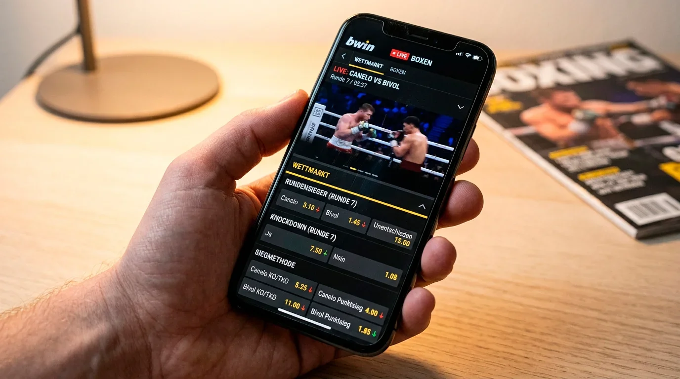 Bwin Live-Boxwetten In-Play-Maerkte zwischen den Runden Quotengeschwindigkeit