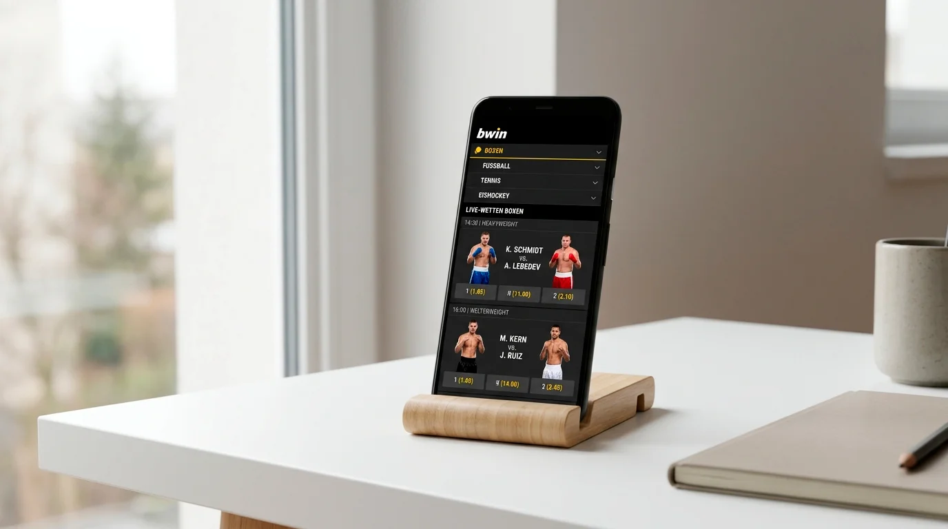 Bwin App für Boxen Wetten mobile Benutzerführung und Live-Wettfunktion