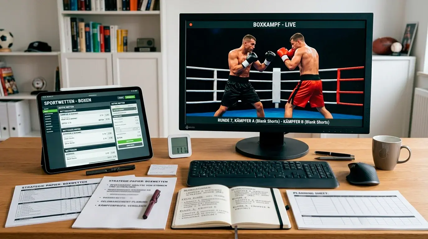 Sinnvolle Kombination von DAZN-Livestream und Sportwetten fuer profitablere Live-Boxwetten