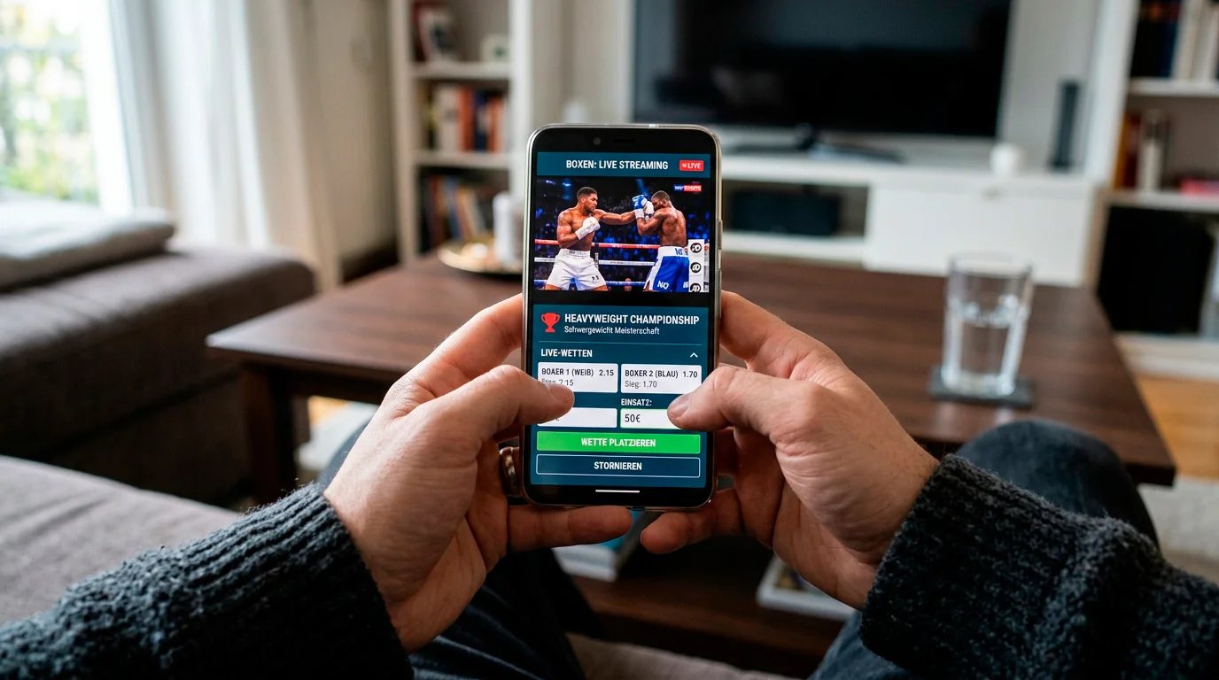 Mobile Nutzung von DAZN fuer Live-Boxwetten auf dem Smartphone in Deutschland