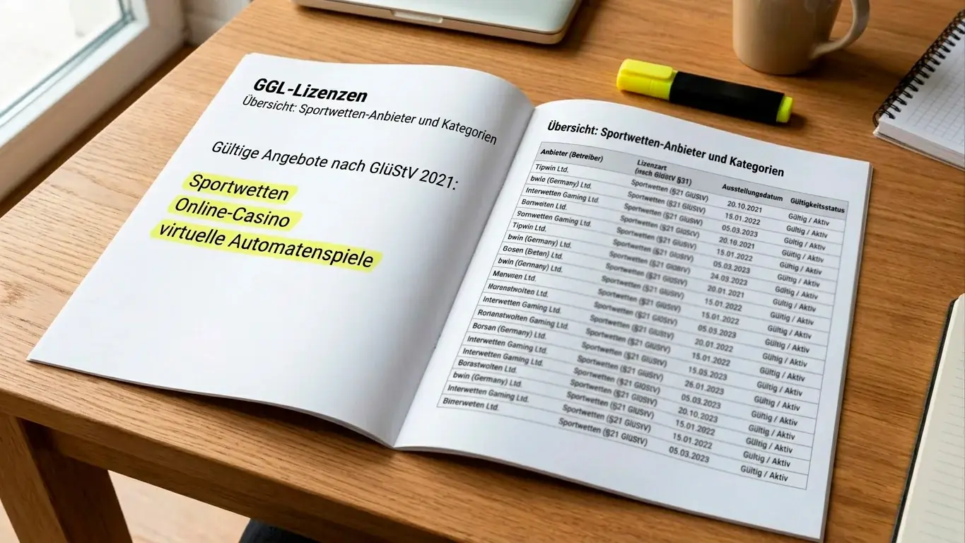 GGL-Lizenz Übersicht für Sportwetten-Anbieter mit Boxen-Wettangebot in Deutschland 2026