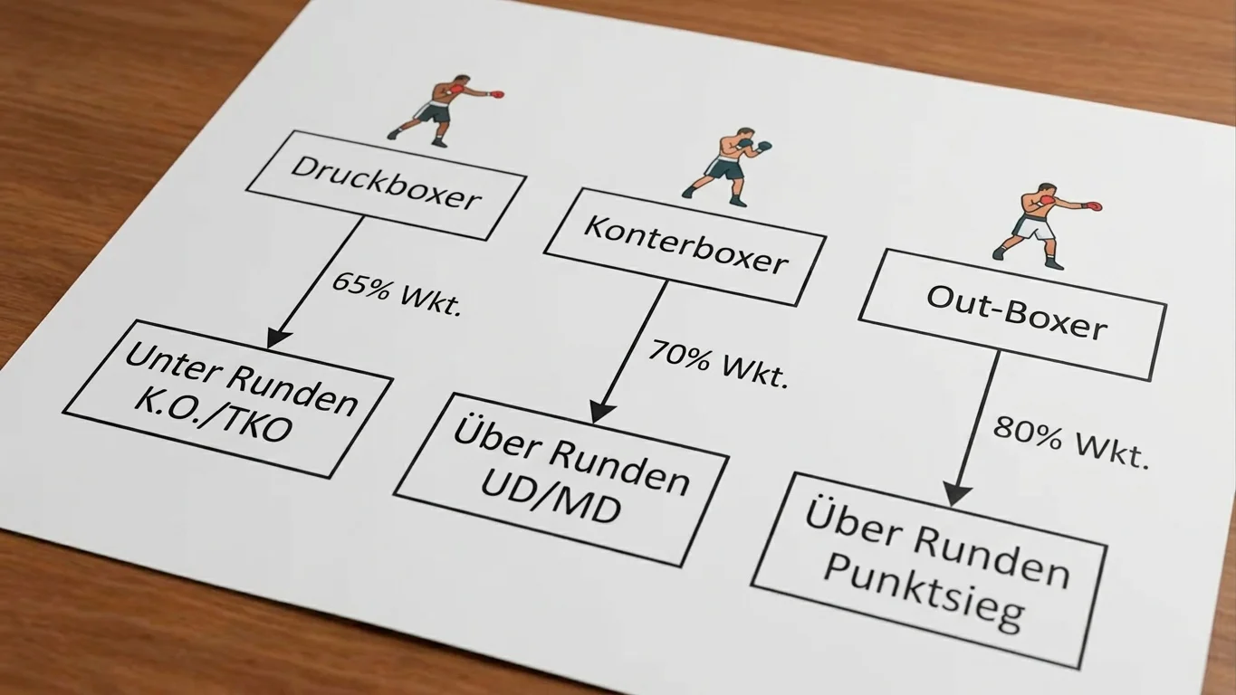 Wettmärkte aus der Kampfstilanalyse ableiten: Über/Unter Runden, Method of Victory und Rundenwette basierend auf Stilmatchup