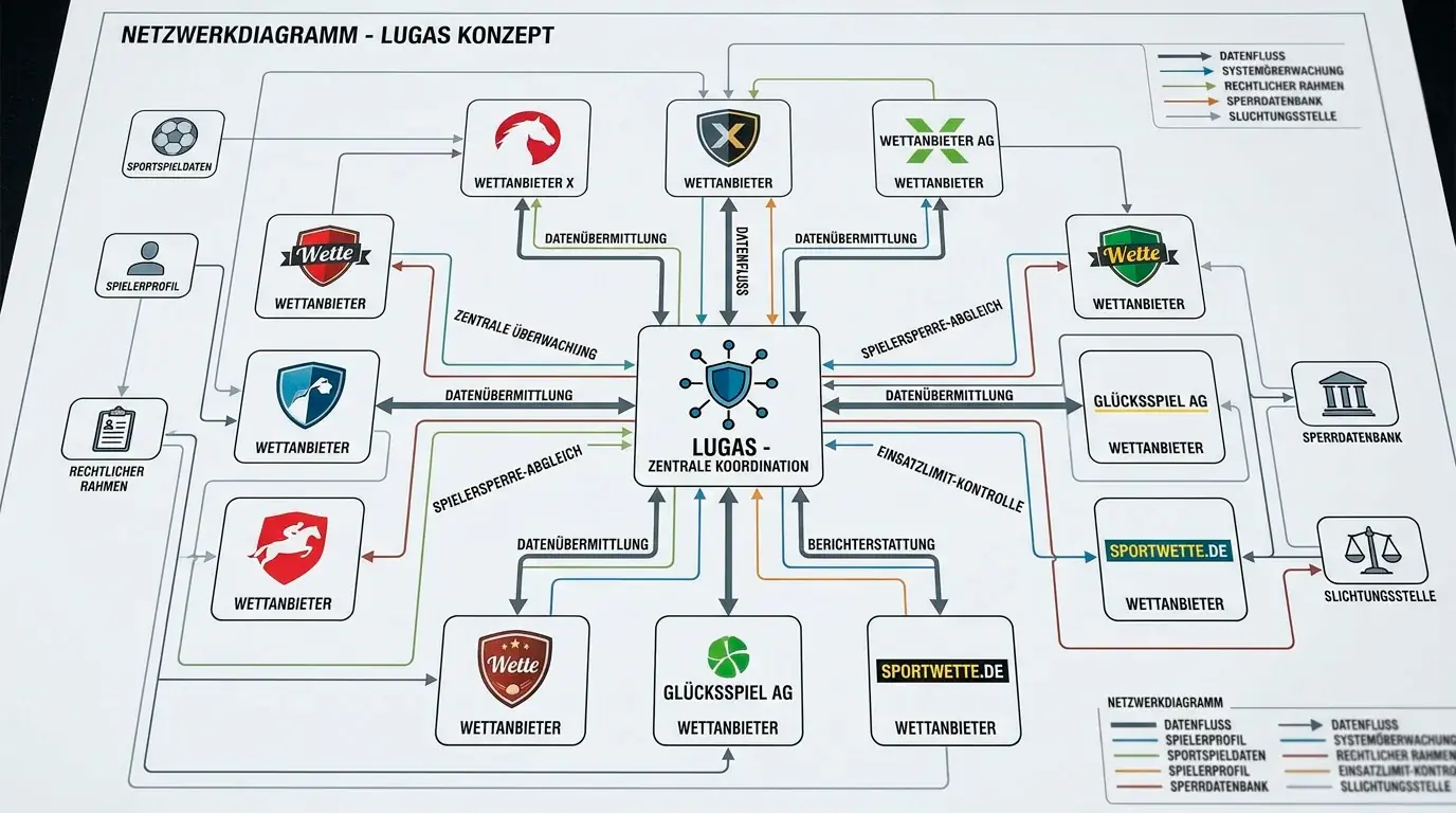LUGAS systemuebergreifendes Einzahlungslimit bei mehreren Sportwetten-Anbietern in Deutschland