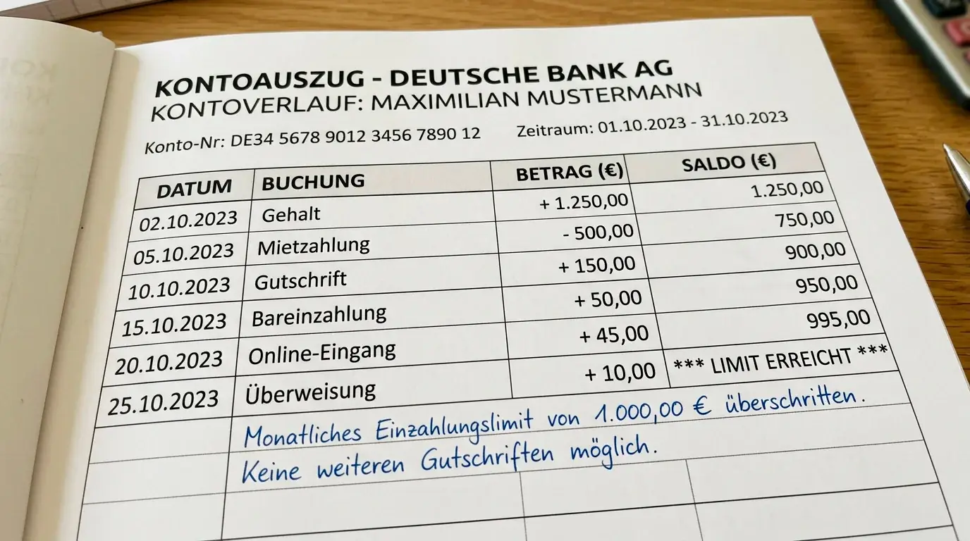 Was passiert wenn das LUGAS-Einzahlungslimit aufgebraucht ist - monatliches Reset und Optionen fuer Sportwetter