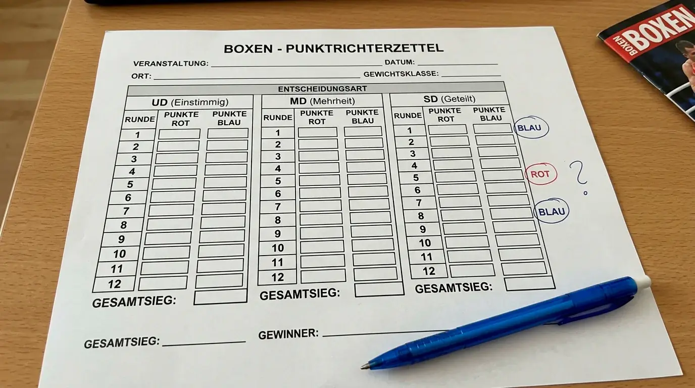 Entscheidungstypen beim Boxen – UD, MD und SD und ihre Bedeutung für Method-of-Victory-Wetten