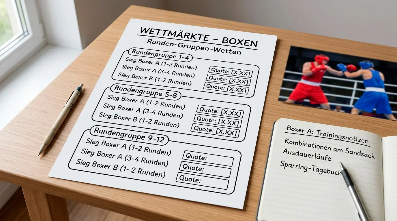 Rundengruppen-Wetten beim Boxen – Übersicht der typischen Gruppen und Quotenbereiche