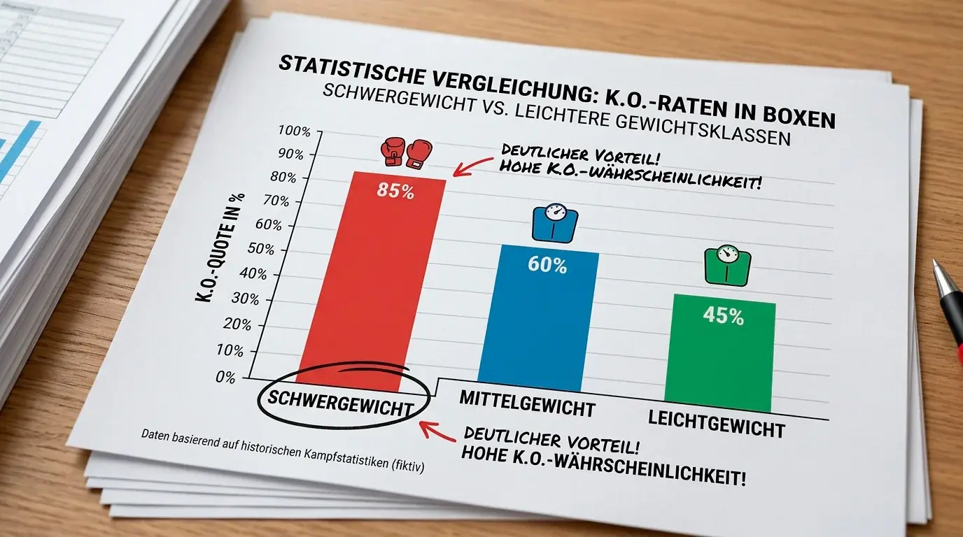 K.O.-Raten-Statistik im Schwergewicht beim Boxen – Bedeutung für Methodenwetten und Über/Unter